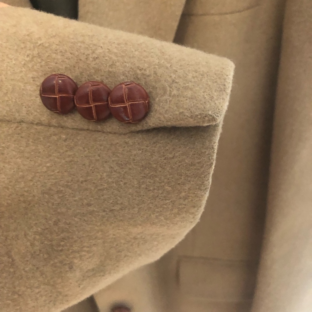 Vintage Moore’s Wool and Camel Hair Tan Blazer Size 44 - Picture 6 of 16